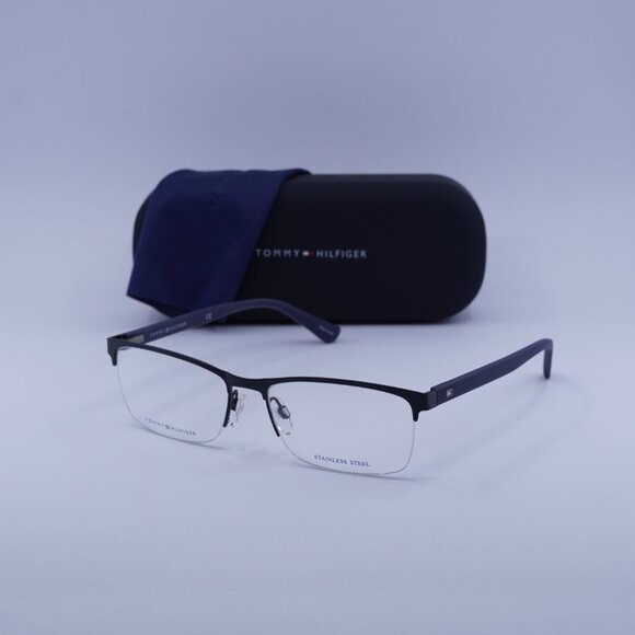 Tommy Hilfiger TH1528 0PJP 00 Rectangle Eyeglasses – Blue 56mm - Picture 6 of 12